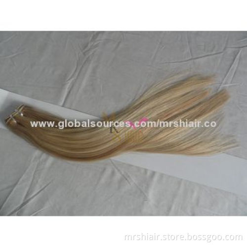 24-inch Piano Color 14/613# Silk Straight Brazilian Remy Hair Weaving